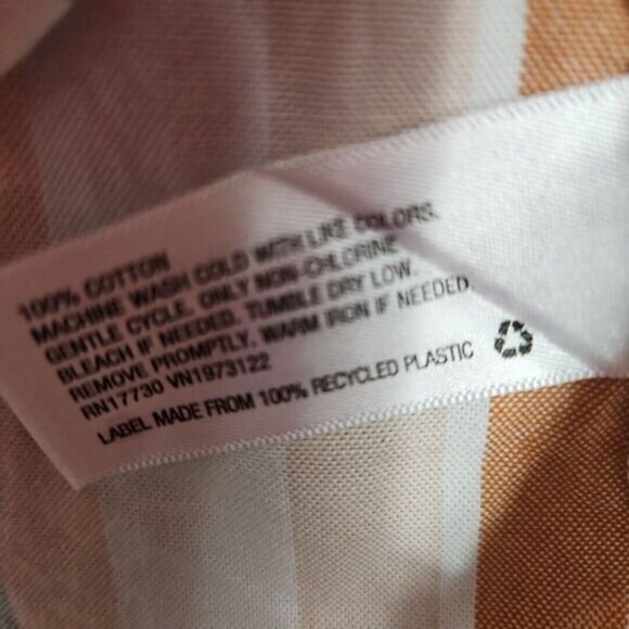 A New Day Cotton Striped Shirt Dress Size S Womens  Sleeveless Pockets - Picture 3 of 9